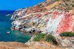 Milos, Paleohori, scogliere colorate, Grecia.