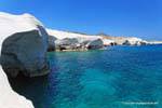 Milos Sarakiniko usura mare, Grecia.