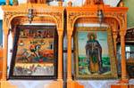 Milos, Triovassalos, Agios Georgios icone, Grecia.