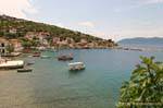 Vista generale della baia, Agia Kiriaki, Grecia.