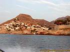 Porto ingresso vista dal mare, Hydra, Grecia.