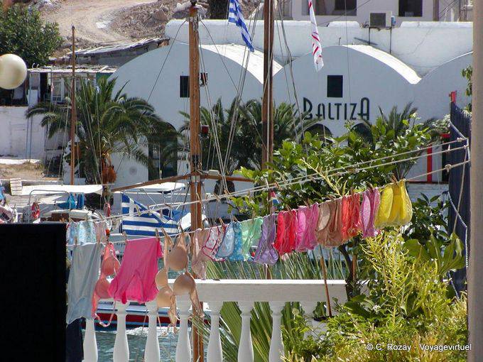 Essiccazione lavanderia, Spetses - Grecia