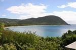 Grand Anse Bay, vista panoramica, Deshaies, Guadalupa.