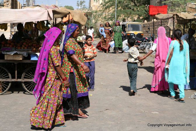 Jaisalmer Amar Sagar Gate Market - India
