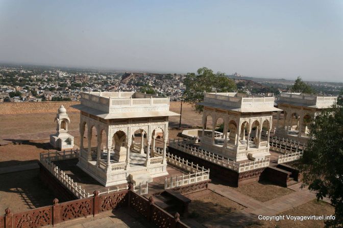 Jodhpur Jaswant Thada Cenotaphes Maharadjahs - India