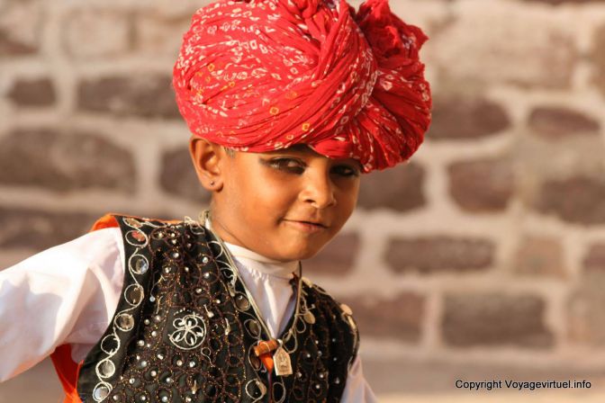 Jodhpur Mehrangarh Forteresse Jeune Danseur - India