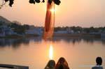 Pushkar sacred lake.