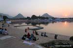 Pushkar sacred lake.