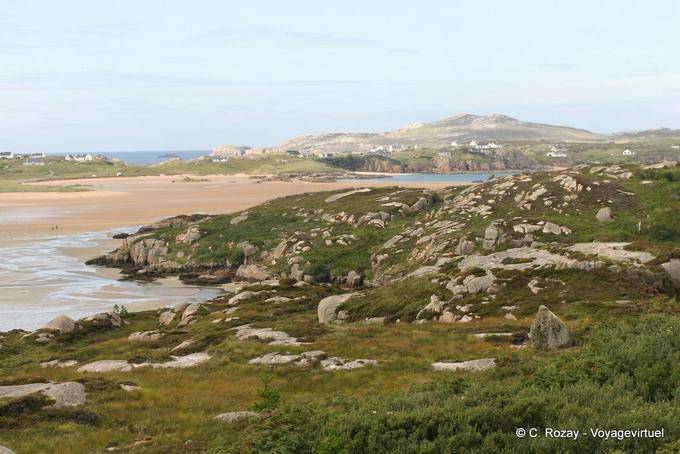 Paesaggio della penisola Rosses (Na Rossa), Donegal Rosses - Irlanda