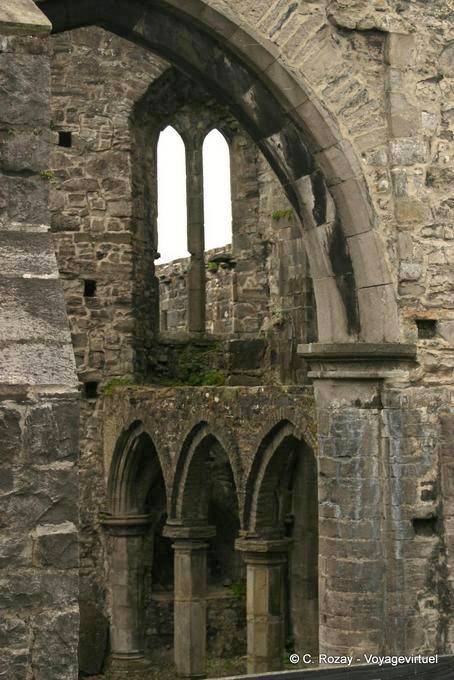 Monastero Mainistir Shligigh fondata nella metà del 13 ° secolo da Maurice Fitzgerald, Sligo Abbey - Irlanda