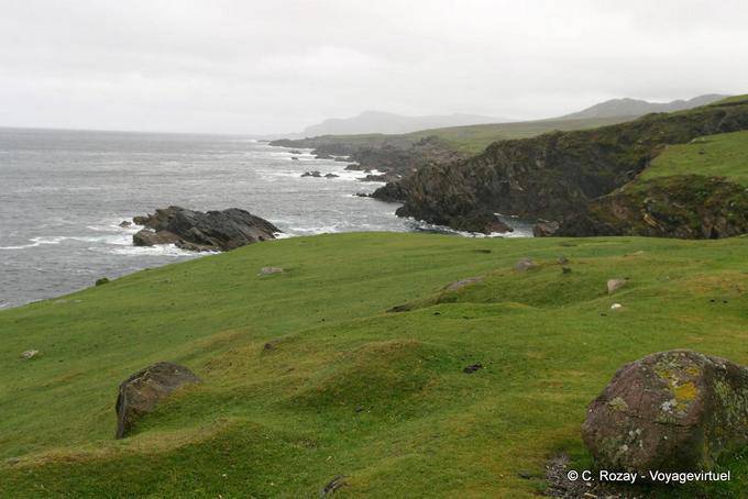 Paesaggio tra Clew Bay con Blacksod Bay, Achill Island - Irlanda