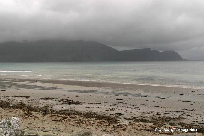 Luci sul Keel sabbia, Achill Island - Irlanda