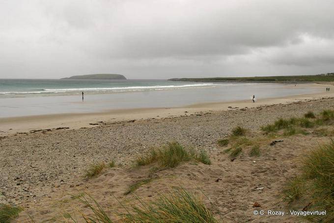 Coraggioso sulla spiaggia di Keel, Achill Island - Irlanda