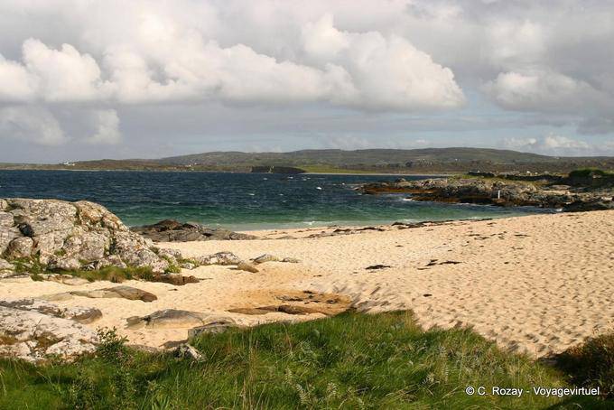 Paesaggio di Connemara costa verso Clifden - Irlanda