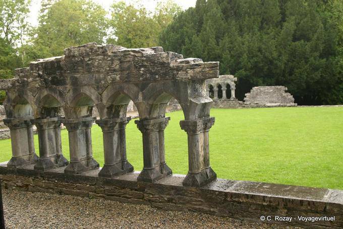 Resti del chiostro dell'Abbazia di Cong Cong Connemara - Irlanda