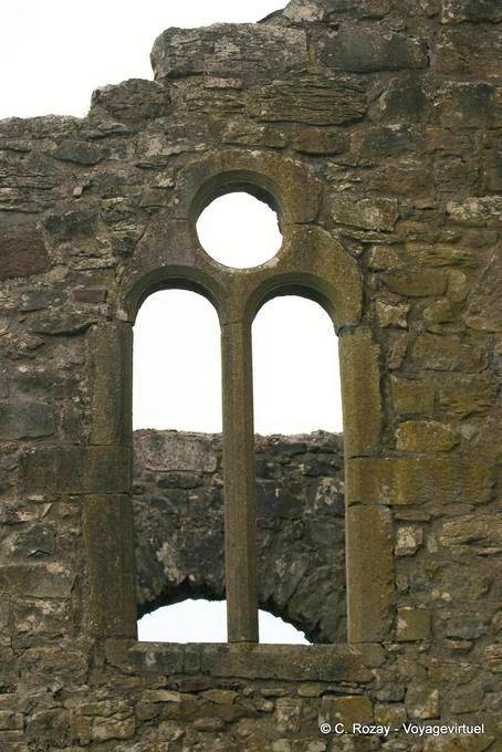 Finestre di Gothic esempio abbazia di architettura irlandese, Abbazia di Cong - Irlanda