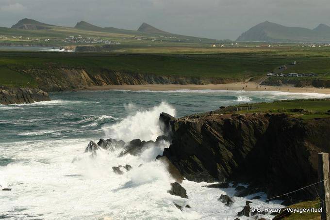 Scogliere e linguaggi spiaggia, Dingle Peninsula - Irlanda