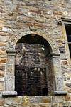 Elemento architettonico di Dún na nGall o Fort all'estero, Castello di Donegal, Irlanda.
