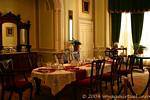 La sala da pranzo della coppia Mitchell, Castello Kylemore, Irlanda.