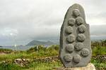 Massacre Memorial Assedio di Smerwick Dún anno OIR Dingle, Irlanda.