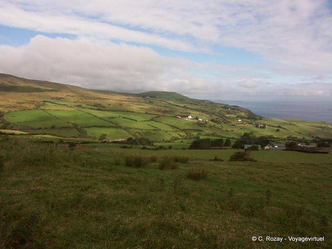 Campagna vista dal Torr Road, Antrim - Irlanda de Nord