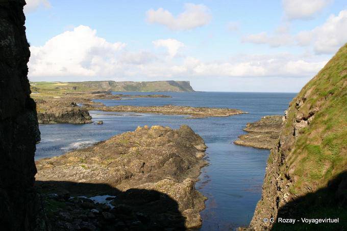 Taglio della costa, Dunseverick, White Park Bay - Irlanda de Nord