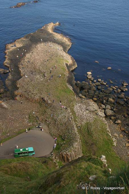 Fine settentrionale del pianoro Antrim, Giants Causeway - Irlanda de Nord