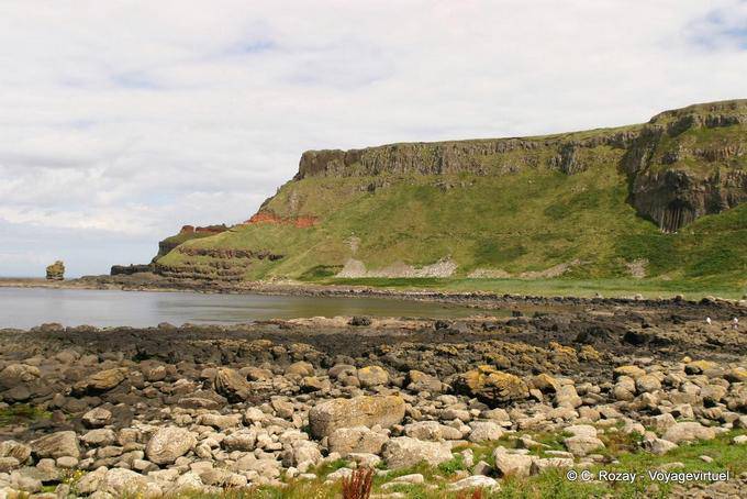 Anse a sud della roccia principale Giants Causeway - Irlanda de Nord