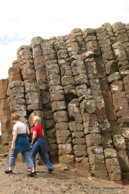 Pila di olonnes oblique, Giants Causeway - Irlanda de Nord