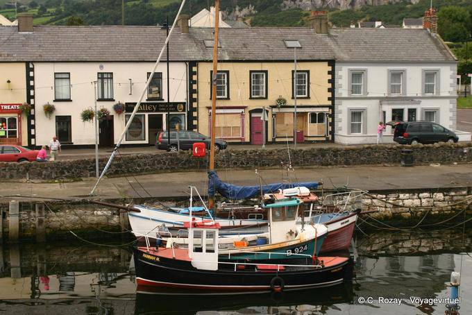 Barche da pesca nel porto di Carnlough - Irlanda de Nord