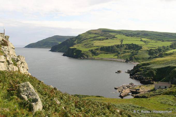 Mini porta Torr Head, a nord di Cushendun, Antrim Coast - Irlanda de Nord