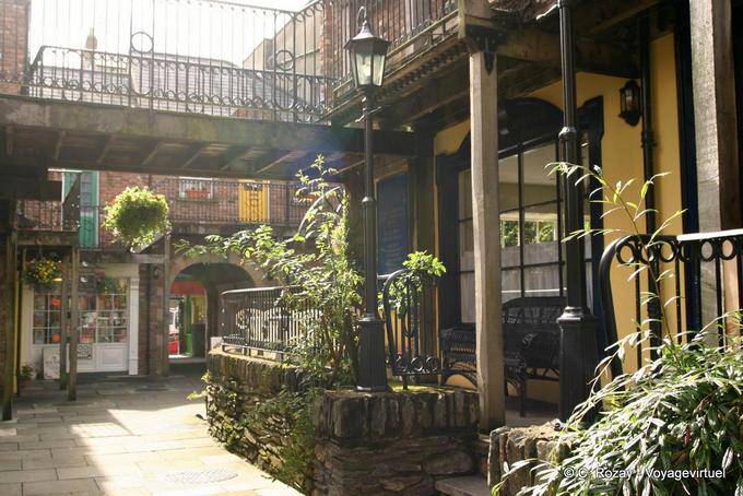 Tipico cortile, Derry - Irlanda de Nord