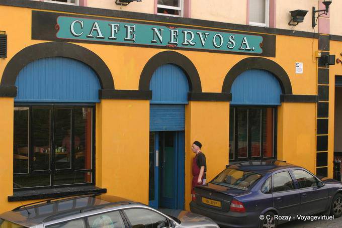 Facciata del Café Nervosa, Magazine Street, Derry - Irlanda de Nord