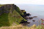 Vista del percorso del sito, Giants Causeway, Irlanda de Nord.