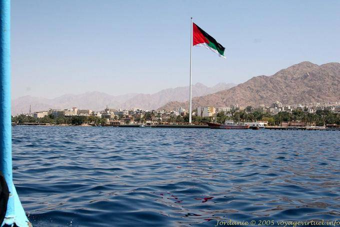 Bandiera giordana, Aqaba - Giordania