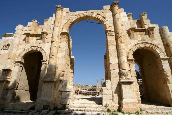 South Gate, ingresso principale a Jerash - Giordania