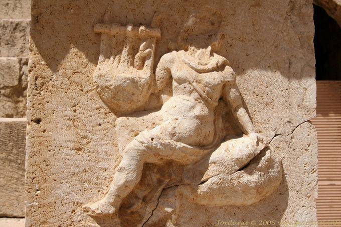 Nord dettaglio Jerash Theatre - Giordania