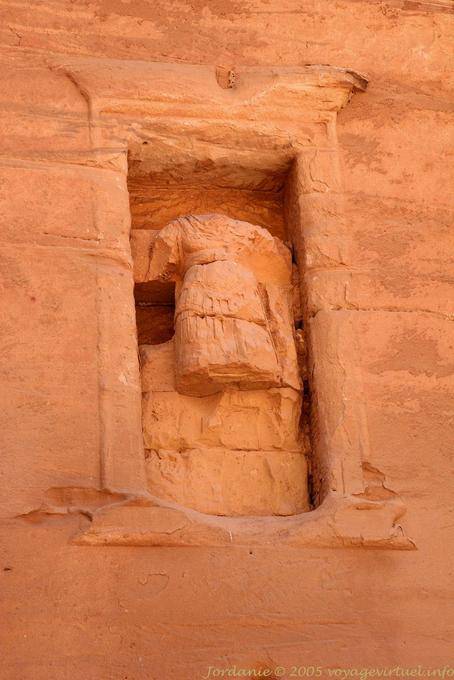 Statua della tomba del soldato romano, Wadi Al-Farasa, Petra - Giordania