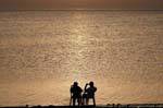Ombre su oro, Mar Morto, Giordania.