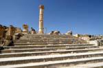 Grand Staircase colonna del tempio di Zeus, Jerash, Giordania.