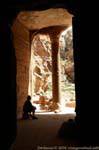 Triclinium all'interno del giardino, Petra Zib Attuf, Giordania.