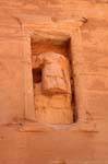 Statua della tomba del soldato romano, Wadi Al-Farasa, Petra, Giordania.