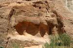La fontana al Lion, Wadi Al-Farasa, Petra, Giordania.