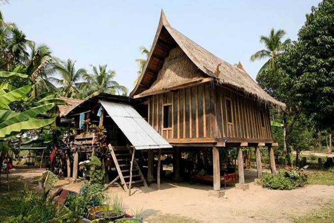 Casa tradizionale Don Khon, Khone Island, Laos