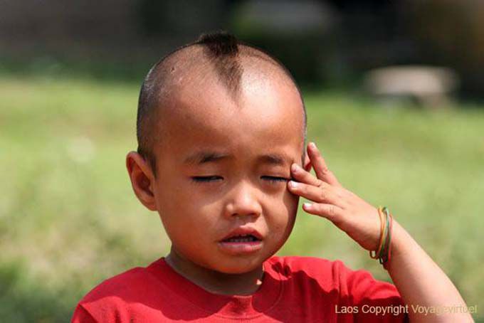 Picco di bambino Khone Island, Laos