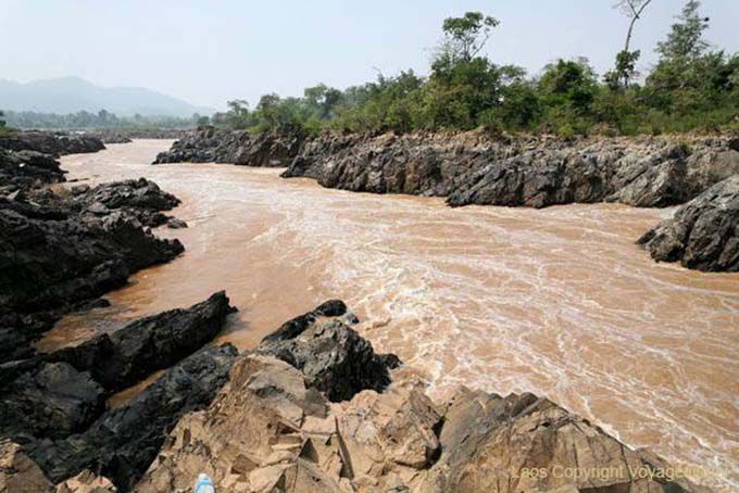 Cambogia direzione Li Phi cade, Mekong, Laos