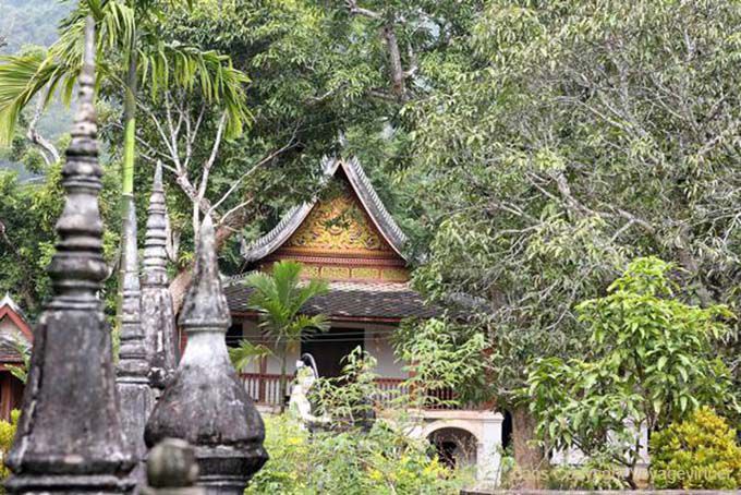 Wat lungo Khun, sponda ovest del fiume Mekong, Luang Prabang, Laos