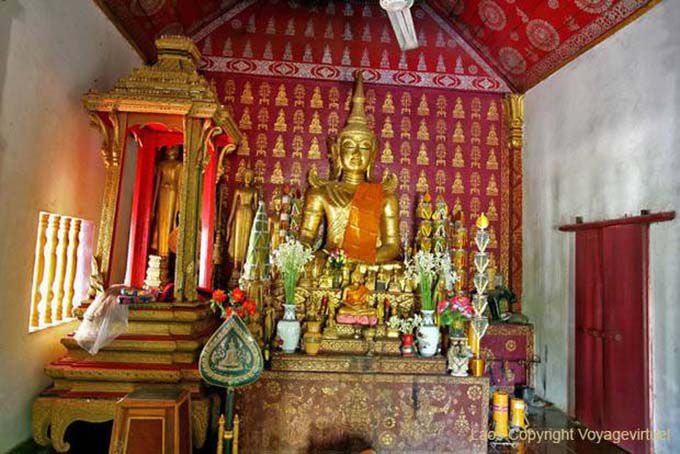 Piccola sala di preghiera, Wat Sene Soukharam, Luang Prabang, Laos
