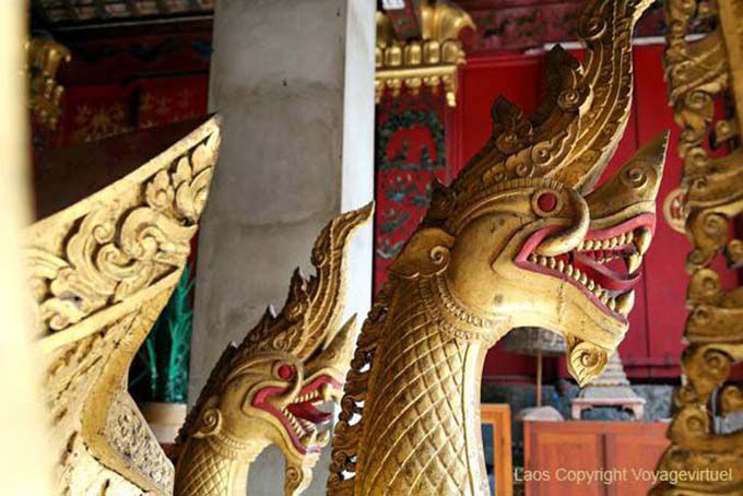 Reale funeraria chariot, Wat Xieng Thong, Luang Prabang, Laos