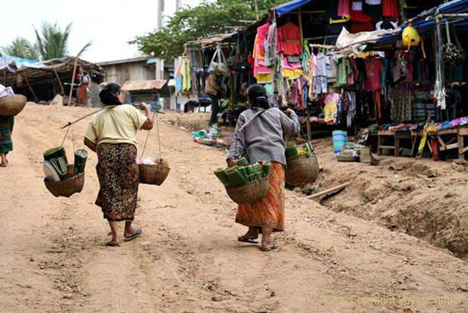 Xieng Men, villaggio Lao fronte Luang Prabang, Laos